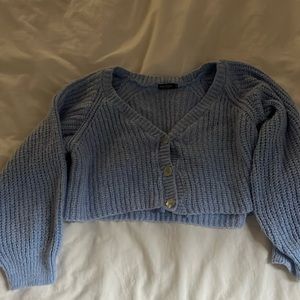 Nasty Gal Light Blue Cardigan